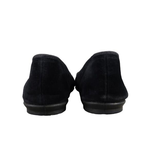 New York Lites Shoes Womens 8 Slippers Velvet Embroidered Horn Holly Black Flats - Picture 6 of 16